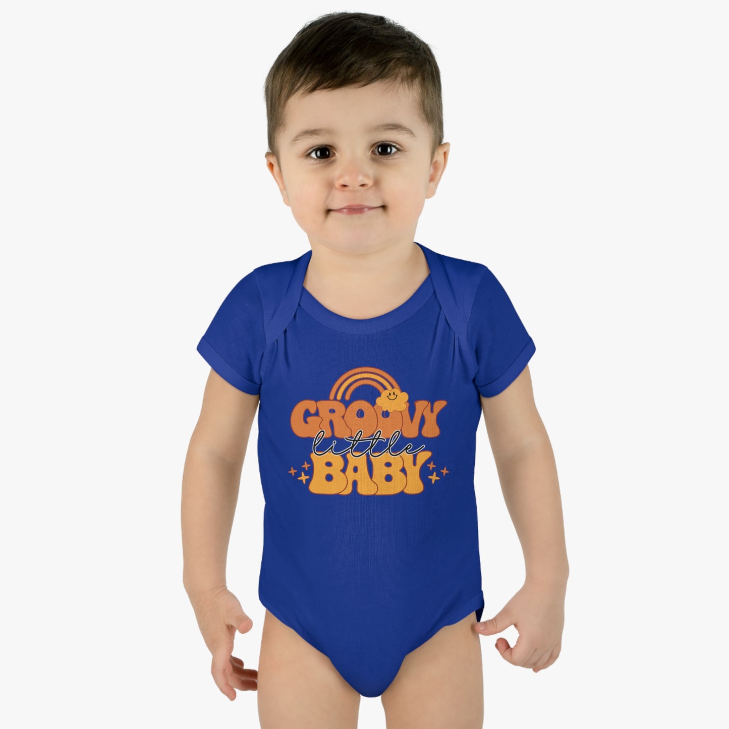 Groovy Little Baby Infant Baby Rib Bodysuit