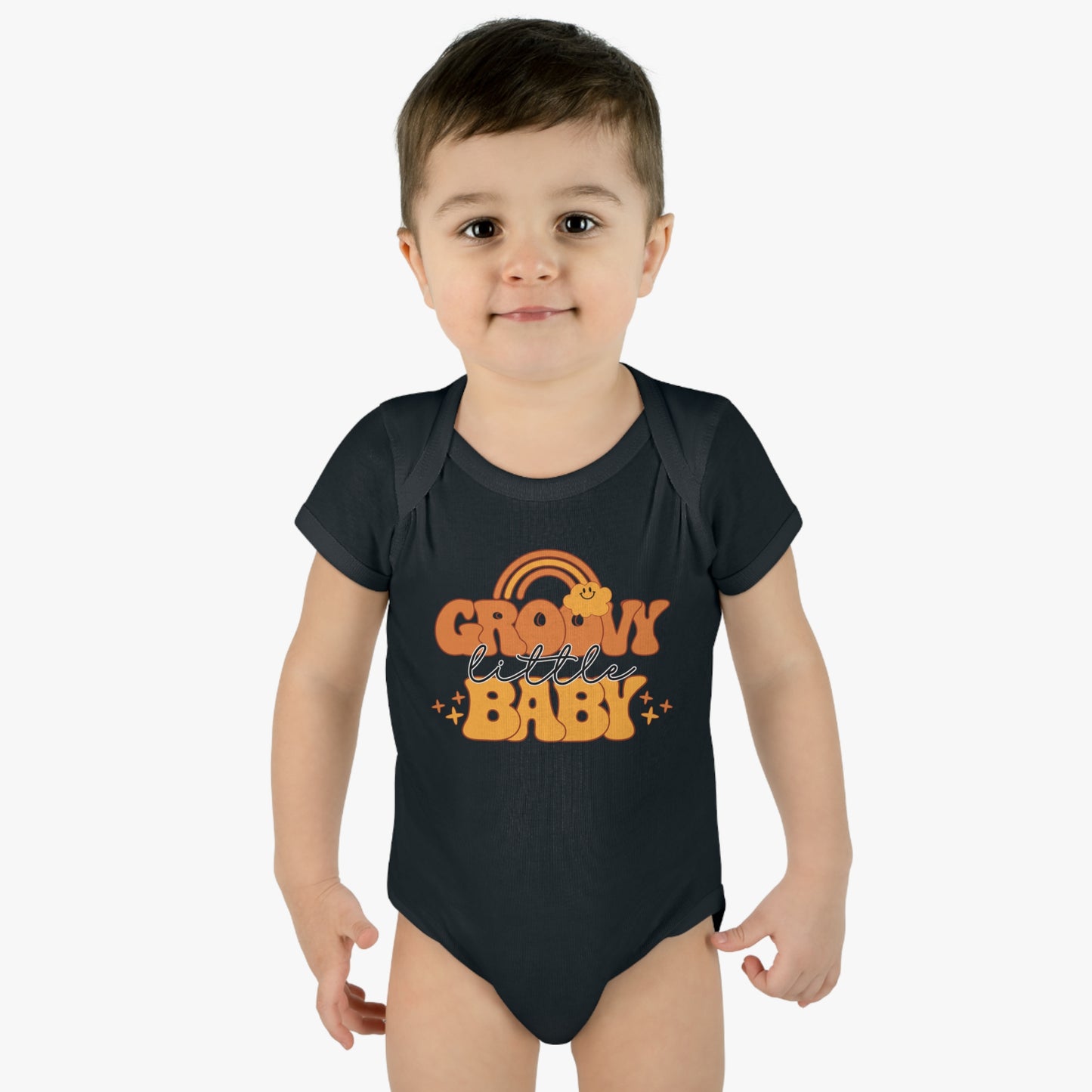 Groovy Little Baby Infant Baby Rib Bodysuit