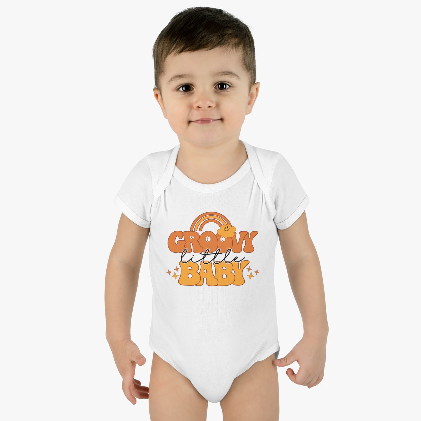 Groovy Little Baby Infant Baby Rib Bodysuit