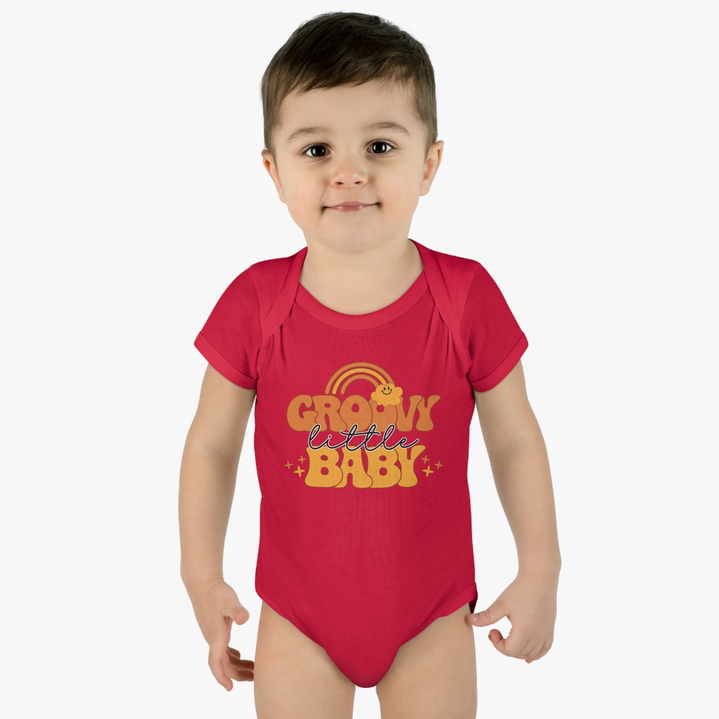 Groovy Little Baby Infant Baby Rib Bodysuit