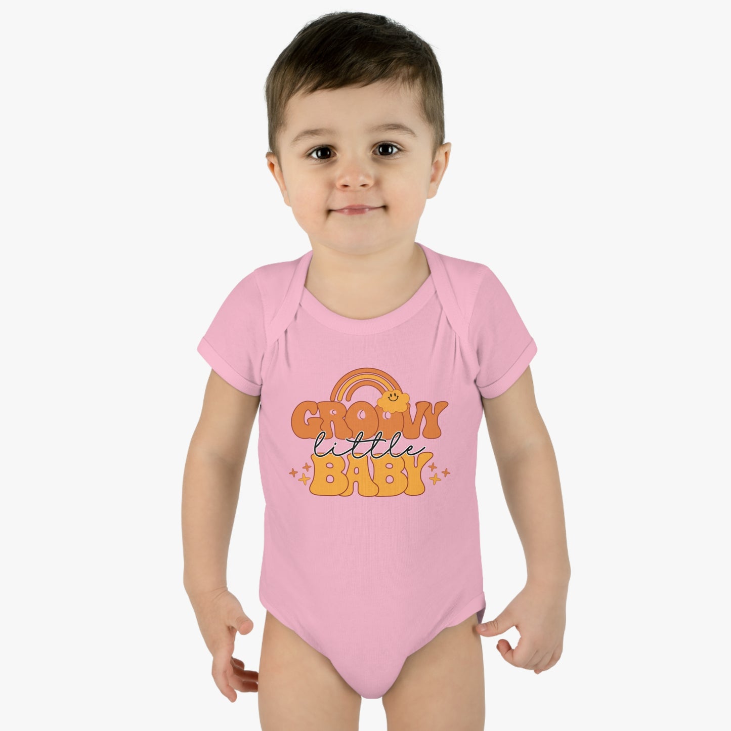 Groovy Little Baby Infant Baby Rib Bodysuit